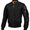 PitBull West Coast fajerka MA 1 Logo Flight Jacket 2 BLACK
