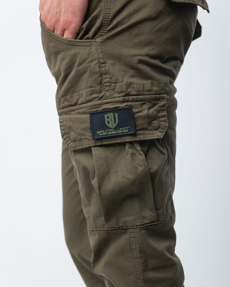 Pantalone kargo Brutal Unit Leonidas Olive - Slika 7